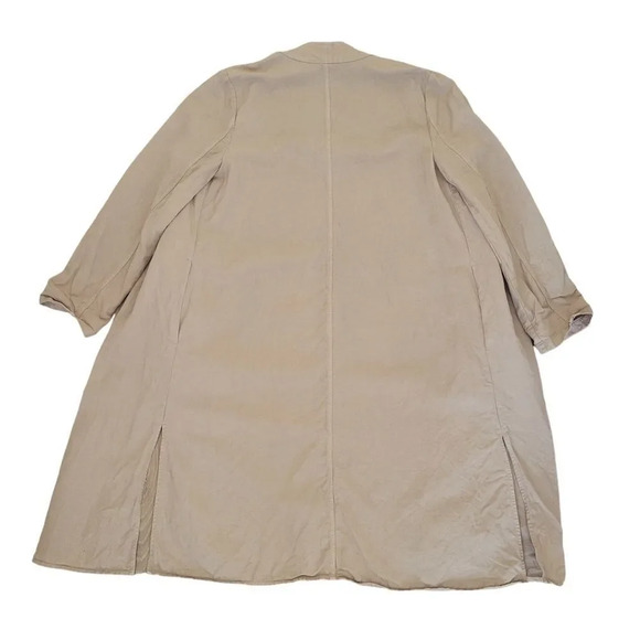 Eileen Fisher tencel linen kimono duster jacket light beige khaki small - Picture 13 of 16